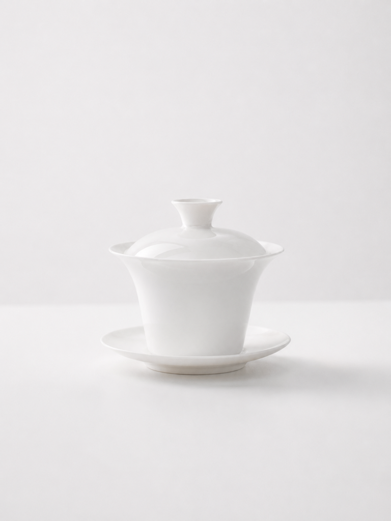 Chaozhou Bone China San Cai Gaiwan – 100 ml / 150 ml